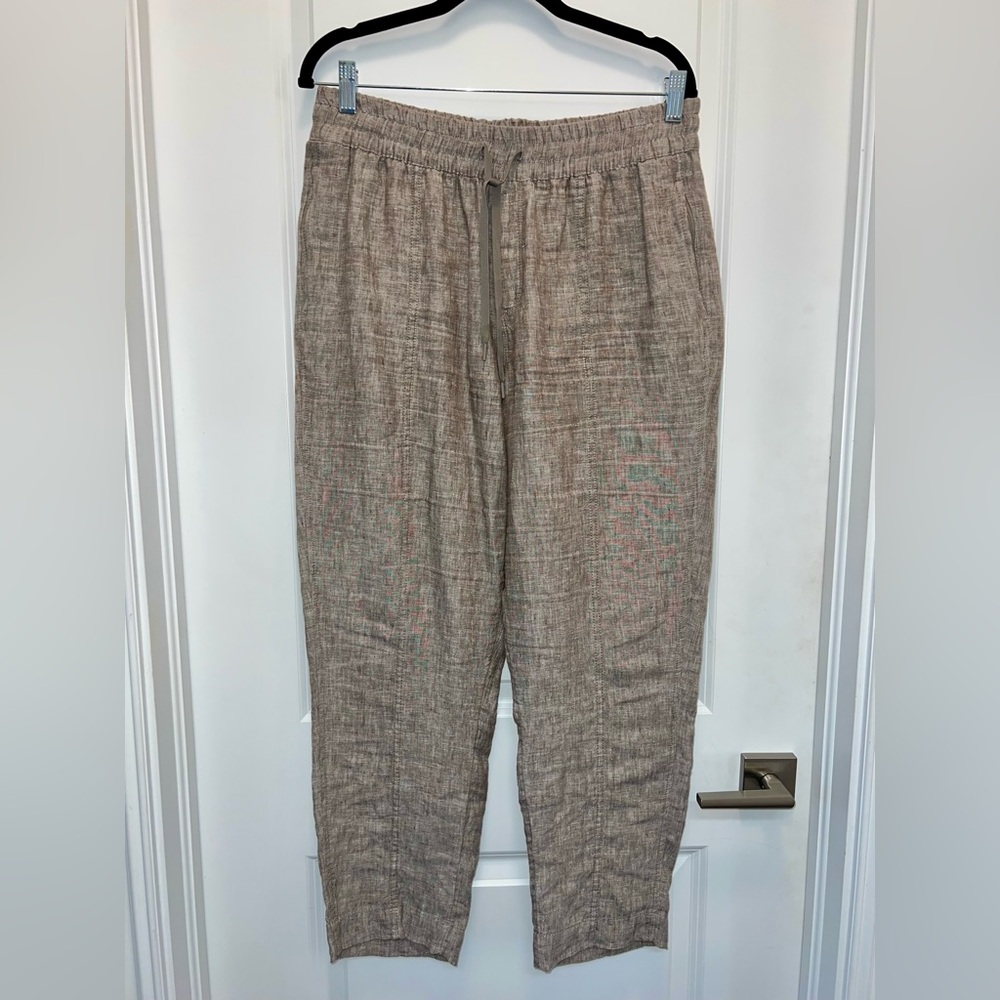 Athleta Retreat High Rise Linen Ankle Pant